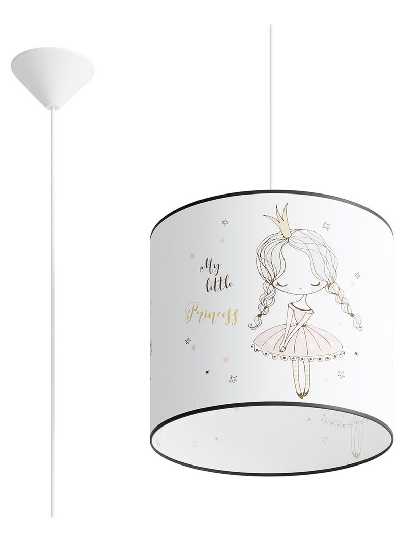 Suspension PVC Multicolore E27 1 Princesse 30 Multicolore - Kiabi