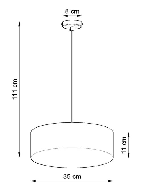 Suspension PVC Noir E27 2 Arena - Kiabi