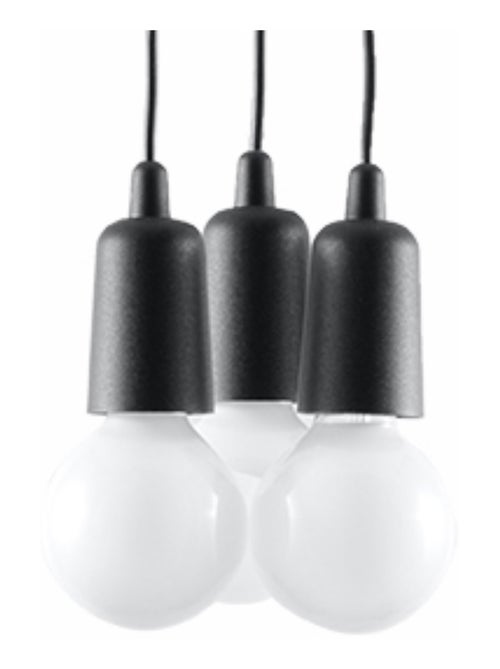 Suspension PVC Noir E27 3 Diego - Kiabi
