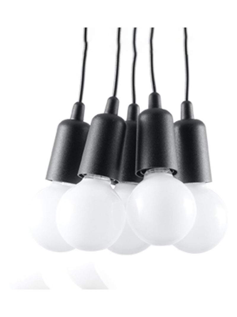 Suspension PVC Noir E27 5 Diego Noir - Kiabi