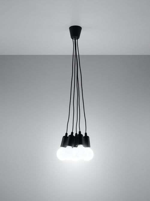 Suspension PVC Noir E27 5 Diego - Kiabi