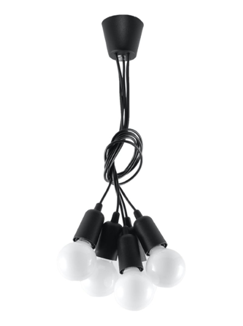 Suspension PVC Noir E27 5 Diego Noir - Kiabi