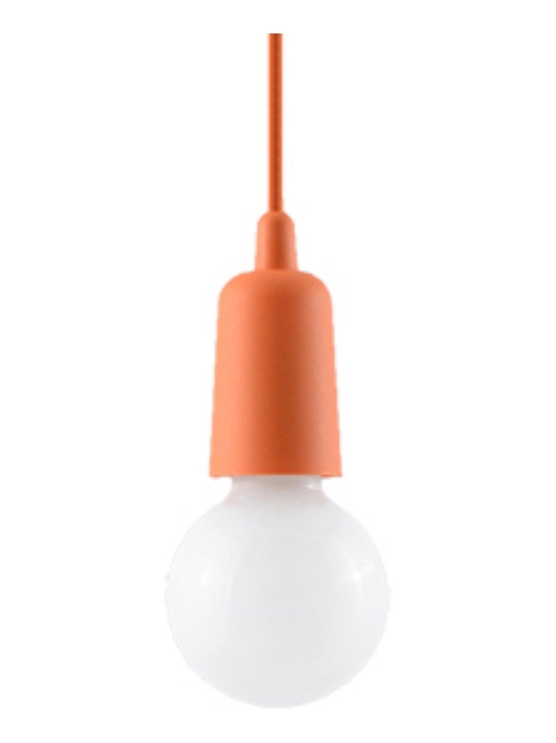 Suspension PVC Orange E27 1 Diego Orange - Kiabi