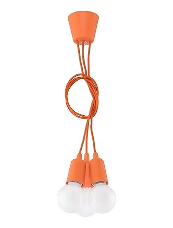 Suspension PVC Orange E27 3 Diego