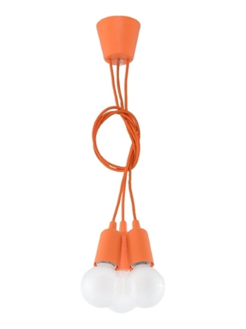 Suspension PVC Orange E27 3 Diego - Kiabi