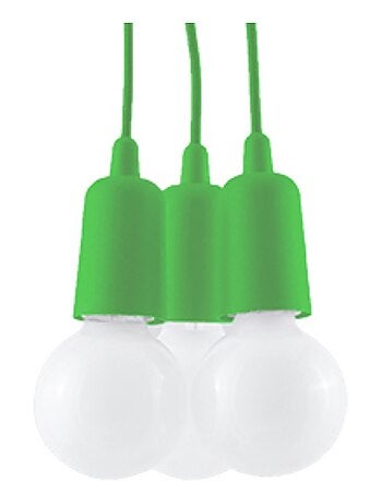 Suspension PVC Vert E27 3 Diego