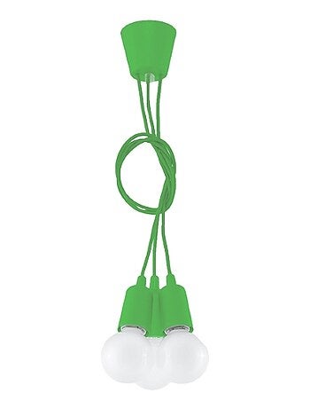 Suspension PVC Vert E27 3 Diego