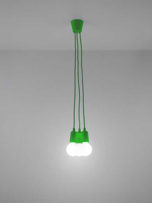 Suspension PVC Vert E27 3 Diego - Kiabi