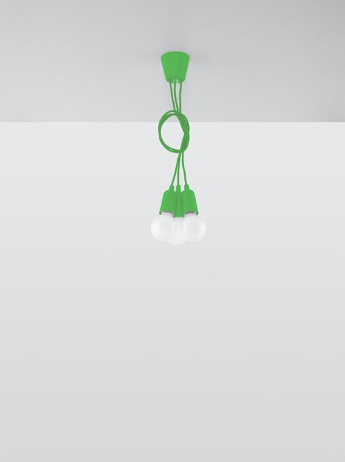 Suspension PVC Vert E27 3 Diego - Kiabi