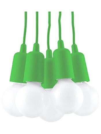 Suspension PVC Vert E27 5 Diego