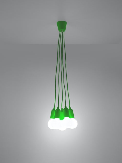 Suspension PVC Vert E27 5 Diego - Kiabi