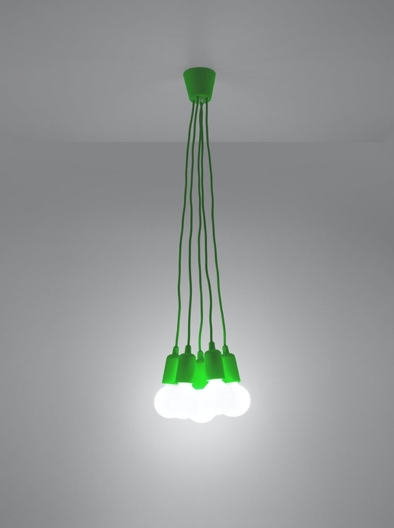 Suspension PVC Vert E27 5 Diego Vert - Kiabi
