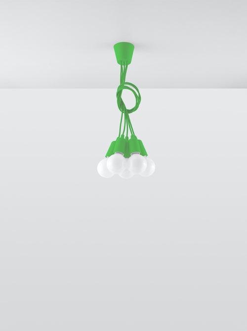 Suspension PVC Vert E27 5 Diego - Kiabi