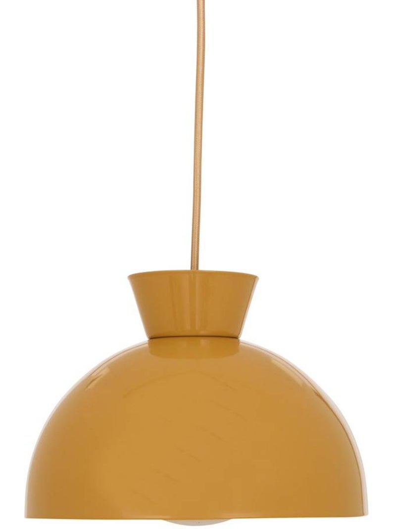 Suspension ronde en acier LITO Ocre - Kiabi