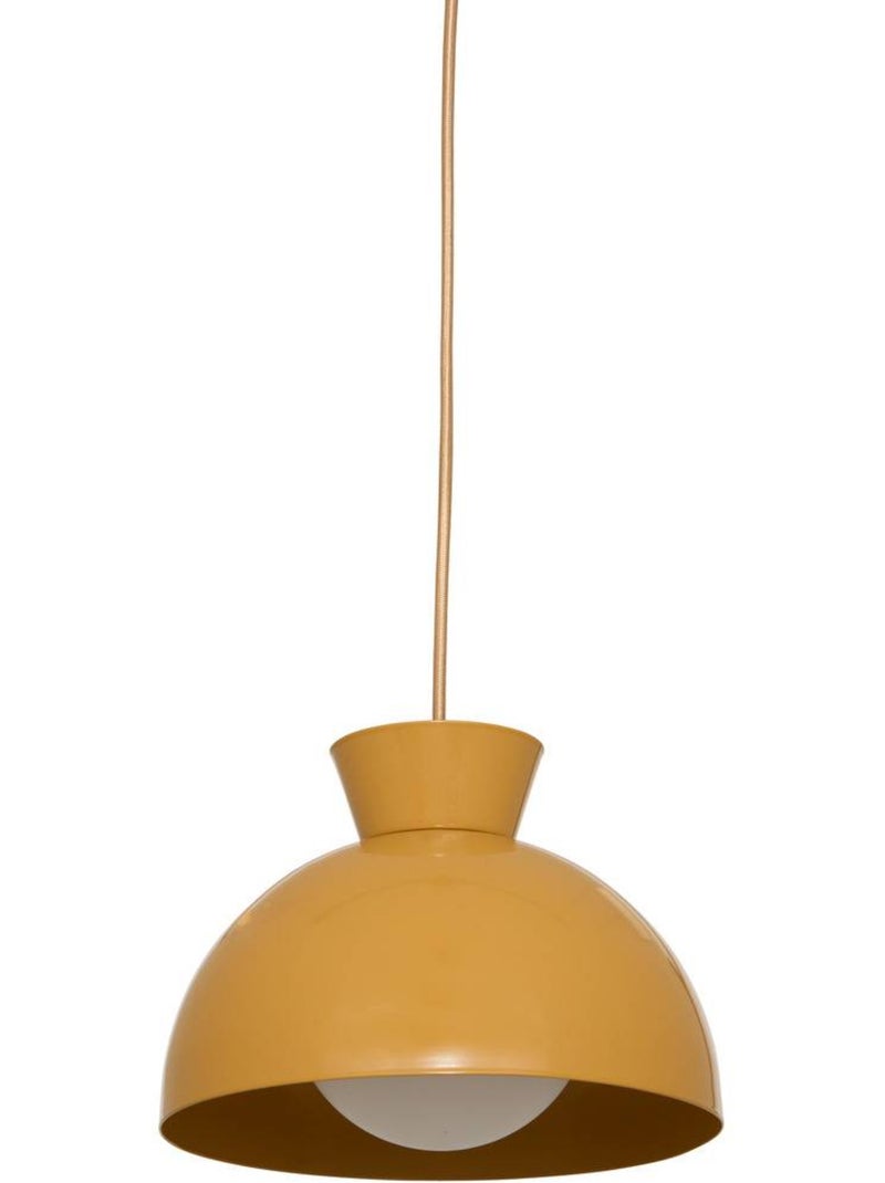 Suspension ronde en acier LITO Ocre - Kiabi