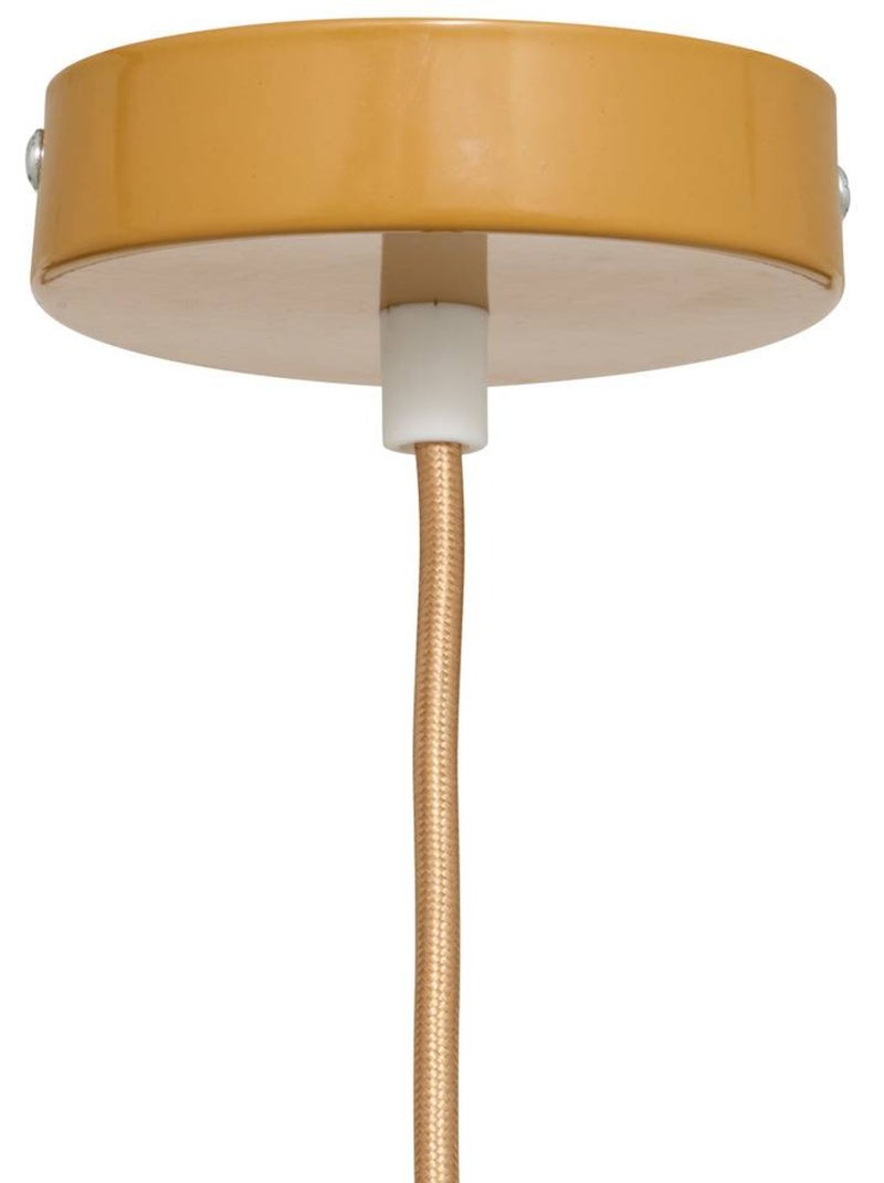 Suspension ronde en acier LITO Ocre - Kiabi