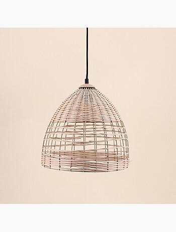 Suspension ronde en bambou 30,5cm