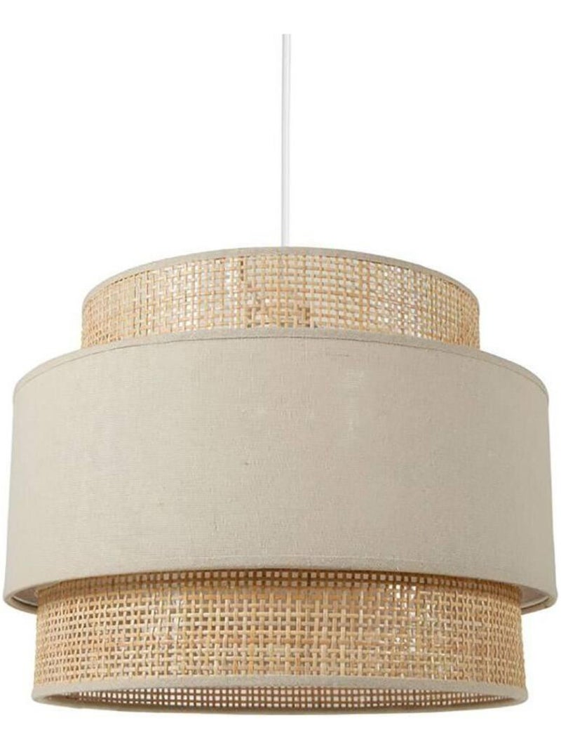 Suspension ronde gigogne rotin beige D40 Beige - Kiabi