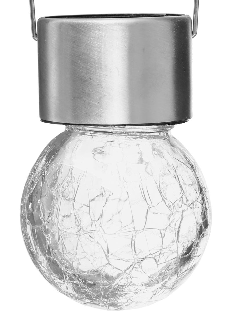 Suspension solaire verre craquelé MARTY Argent - Kiabi