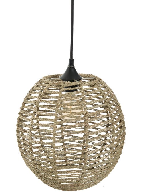 Suspension sphérique en rotin tressé RANA - Kiabi