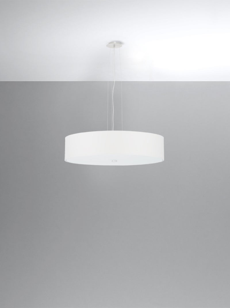Suspension Tissu Blanc E27 5 Skala Blanc - Kiabi