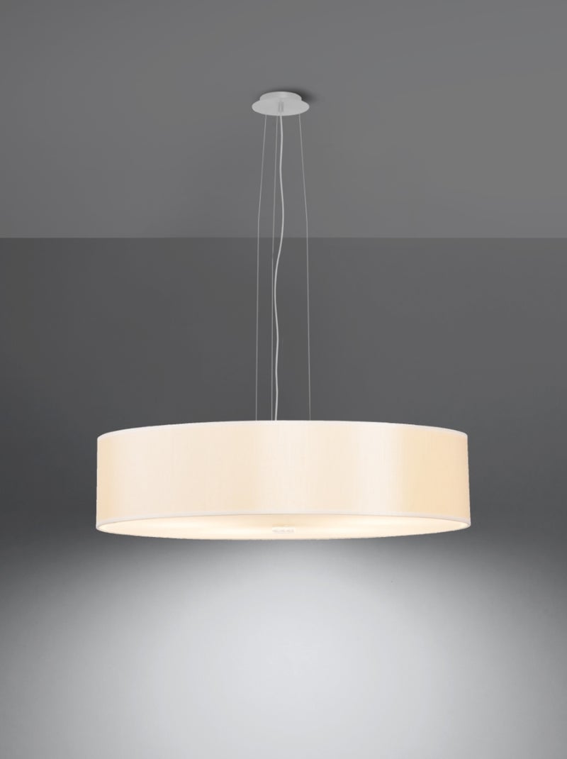 Suspension Tissu Blanc E27 5 Skala Blanc - Kiabi