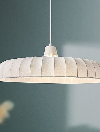 Suspension tissu blanche diamètre 50cm