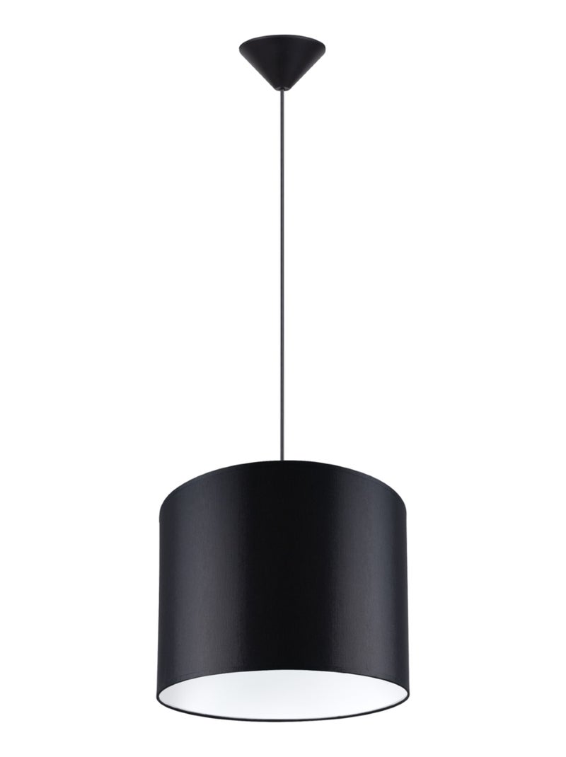 Suspension Tissu Noir E27 1 Nova 30 Noir - Kiabi