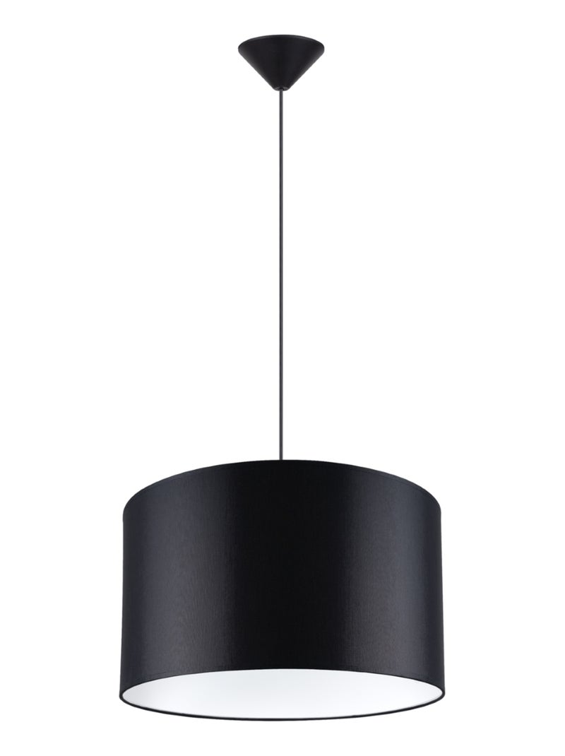 Suspension Tissu Noir E27 1 Nova 40 Noir - Kiabi