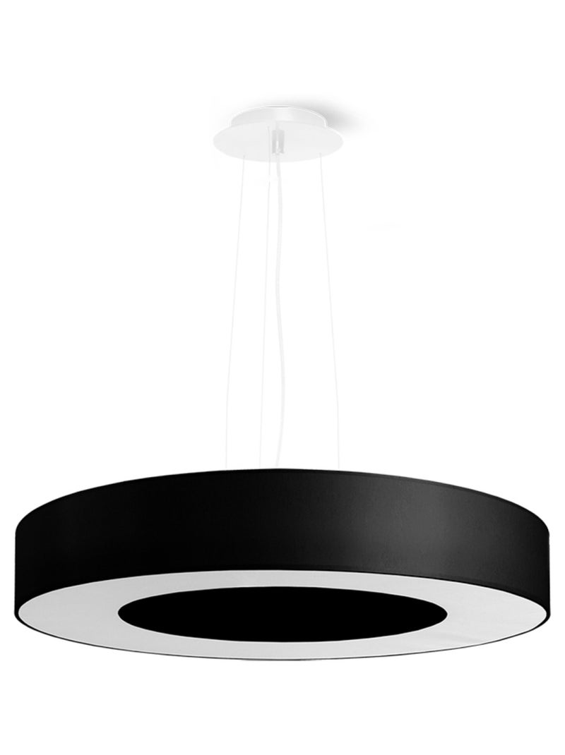 Suspension Tissu Noir E27 5 Saturno Noir - Kiabi
