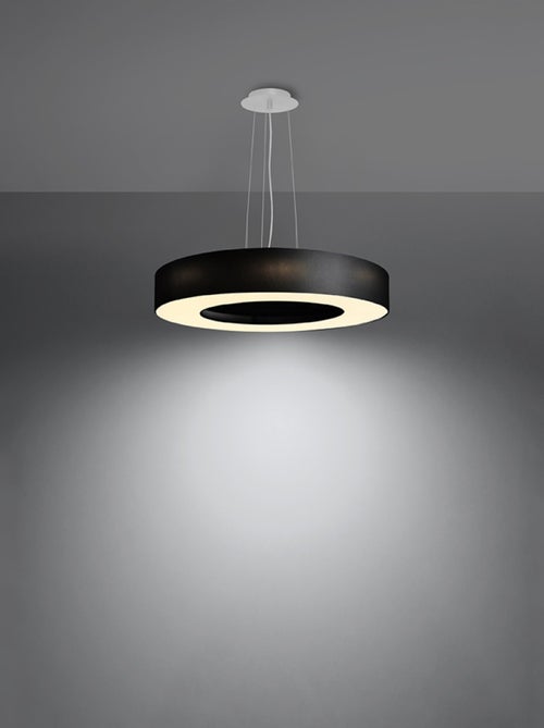 Suspension Tissu Noir E27 5 Saturno - Kiabi