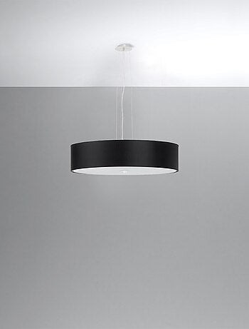 Suspension Tissu Noir E27 5 Skala
