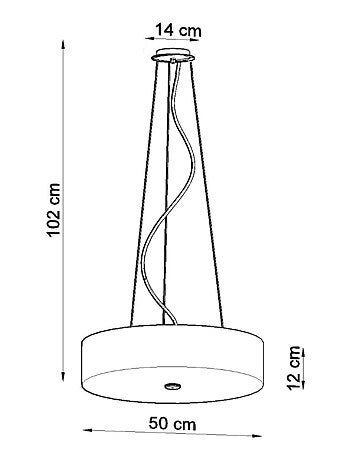 Suspension Tissu Noir E27 5 Skala