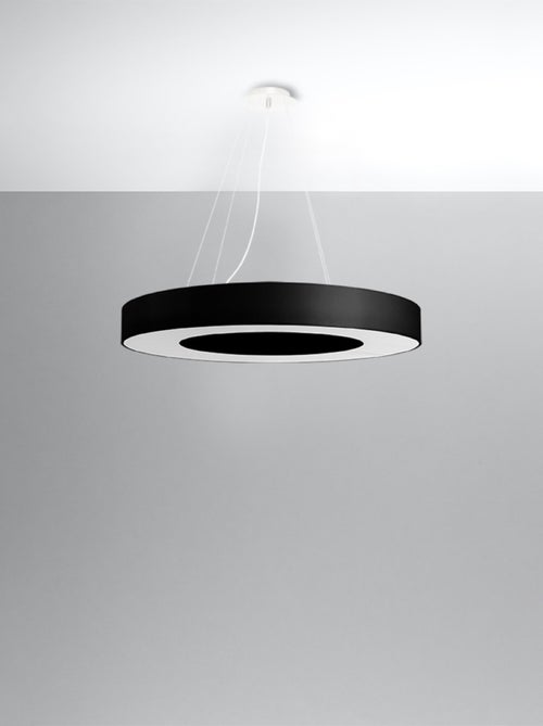 Suspension Tissu Noir E27 6 Saturno - Kiabi