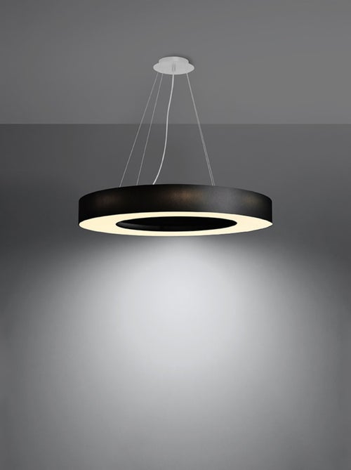 Suspension Tissu Noir E27 6 Saturno - Kiabi