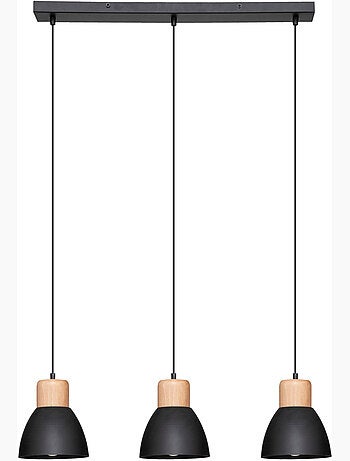 Suspension triple bois métal DESY
