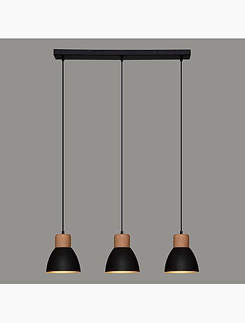 Suspension triple bois métal DESY
