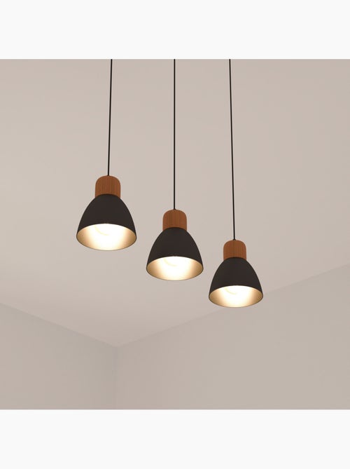 Suspension triple bois métal DESY - Kiabi