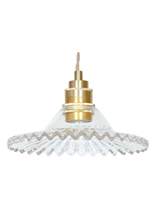 Suspension verre et laiton vintage - Kiabi Suspension verre et laiton vintage - Kiabi