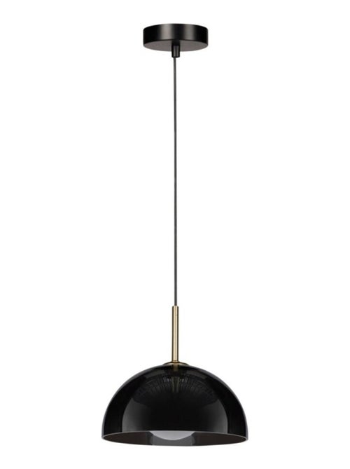Suspension verre LUMEA noire et dorée - Kiabi