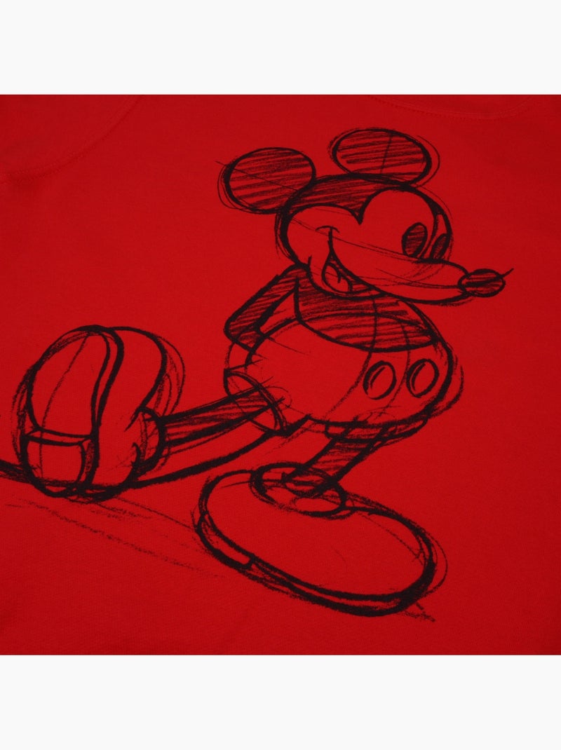 Sweat - disney (mickey mouse) Rouge - Kiabi