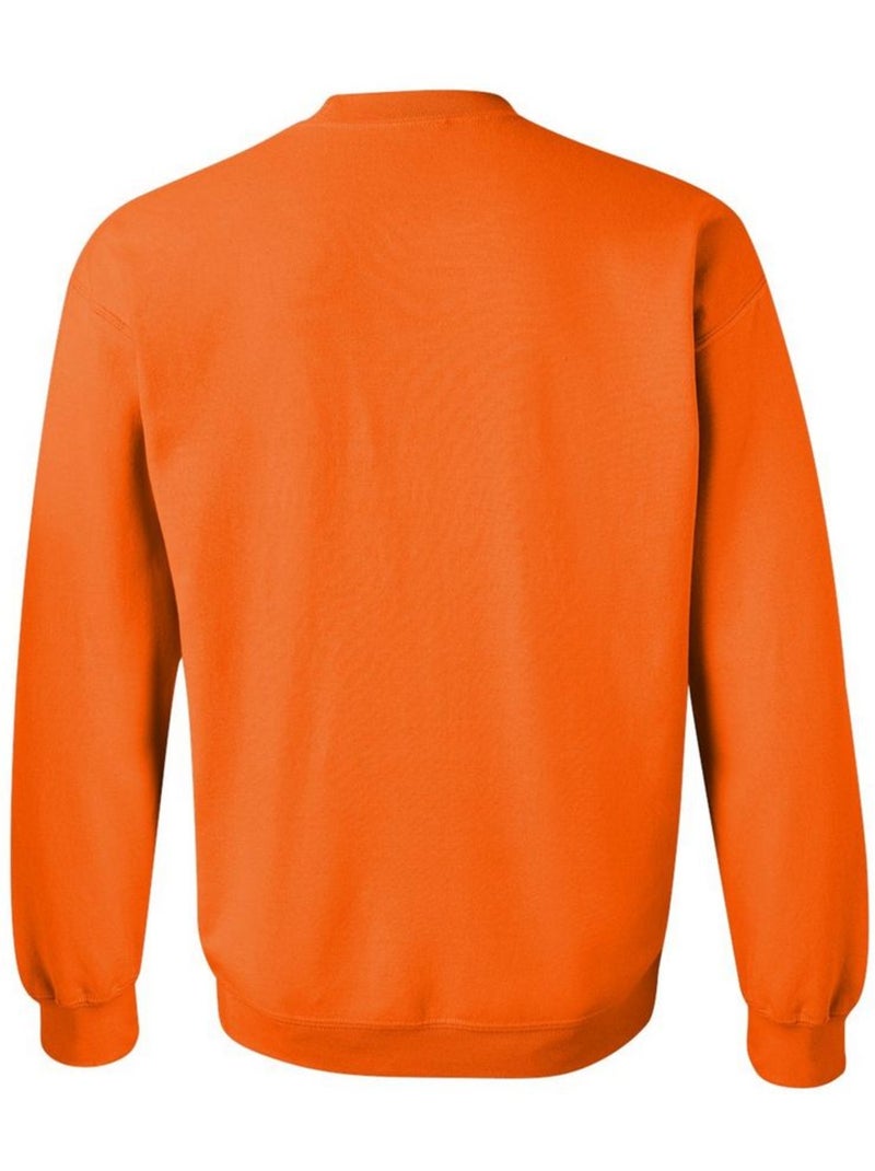 Sweat - gildan Noir/Orange fluo - Kiabi