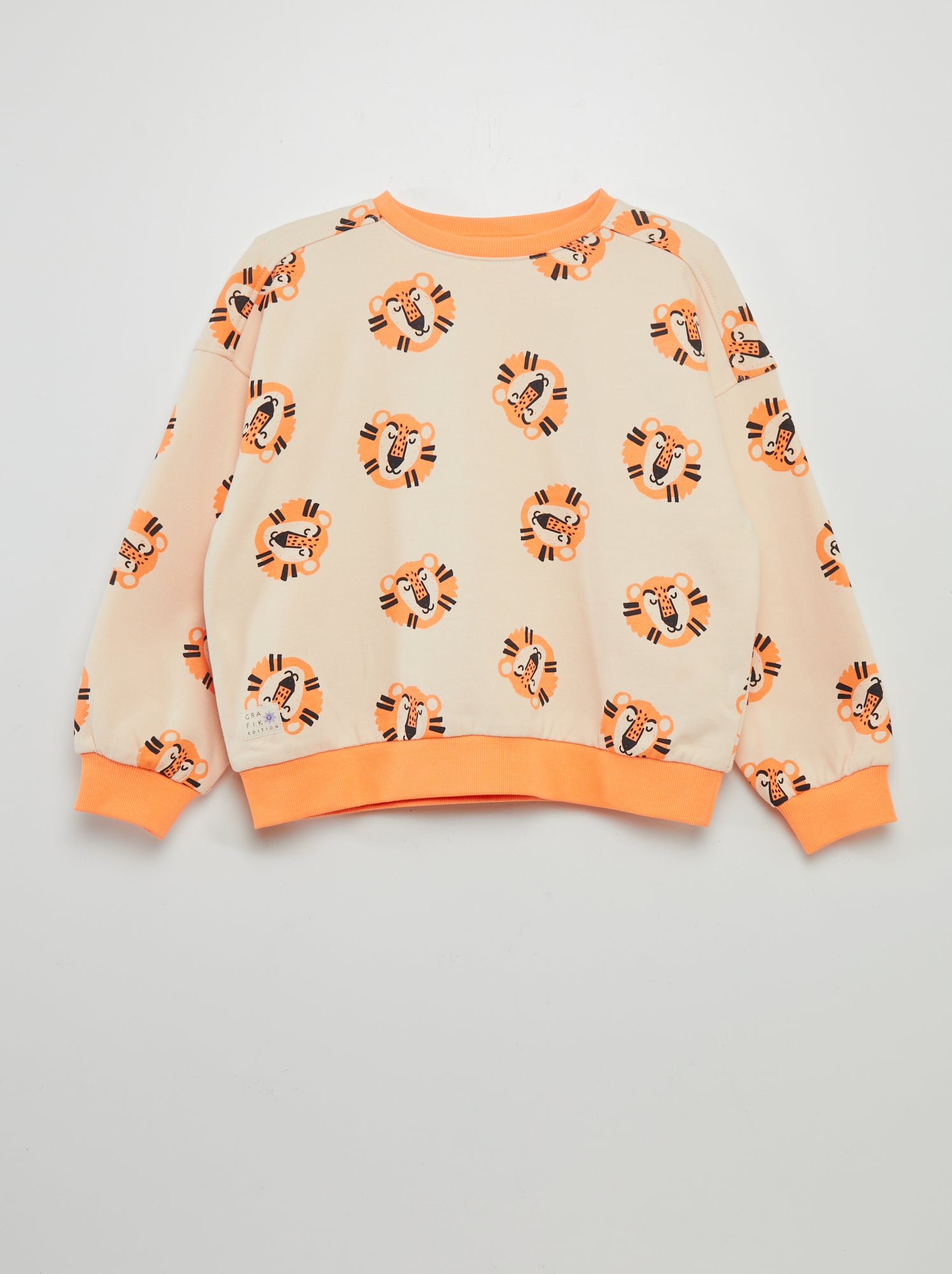 Sweat Imprimé Skate Kiabi – Gris/blanc, Taille 10 Ans (garçon, état Parfait)