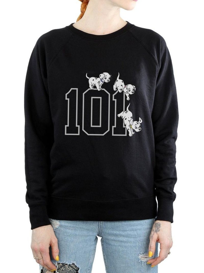 Sweat - les 101 dalmatiens Noir - Kiabi