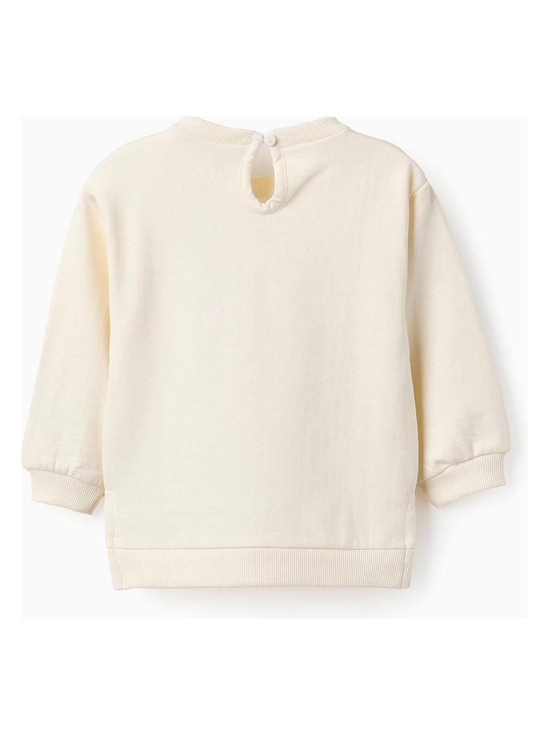 Sweat 100% coton, imprimé Snoopy, matelassage SNOOPY Blanc - Kiabi