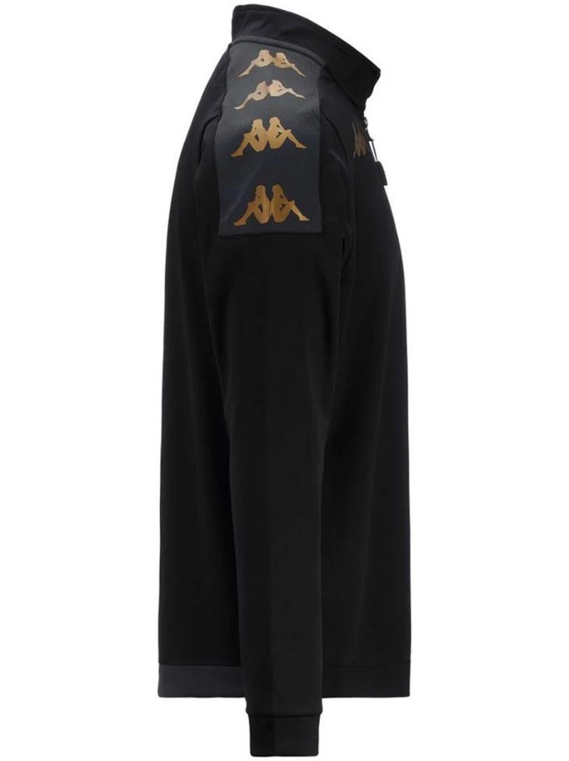 Sweat 1/4 de zip homme kappa Noir - Kiabi
