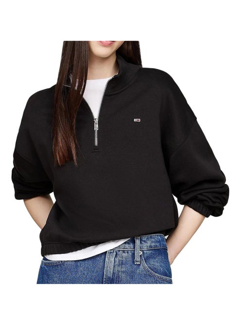 Sweat 14 Zip Femme Tommy Hilfiger DW0DW18775 - Kiabi Sweat 14 Zip Femme Tommy Hilfiger DW0DW18775 - Kiabi
