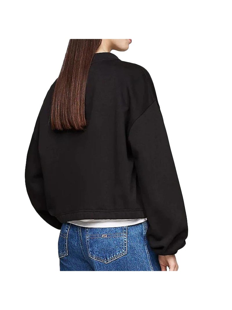 Sweat 1/4 Zip Femme Tommy Hilfiger Noir - Kiabi