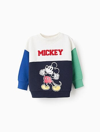 Sweat à Blocs de Couleurs Mickey Mickey