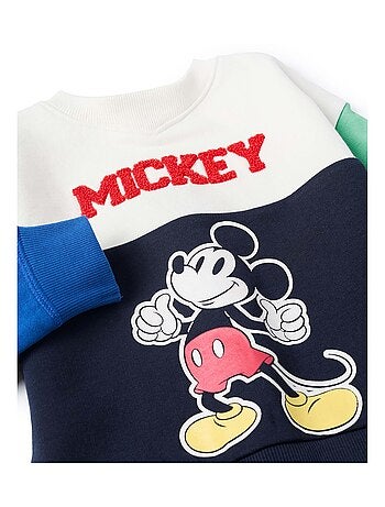 Sweat à Blocs de Couleurs Mickey Mickey
